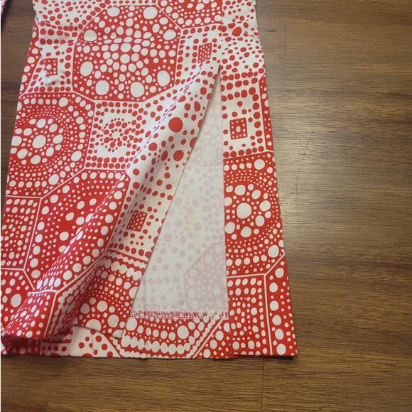 Trina Turk Geometric Print Cropped Kick-Flare Pants White Red – Size 6 NWOT - Picture 11 of 11